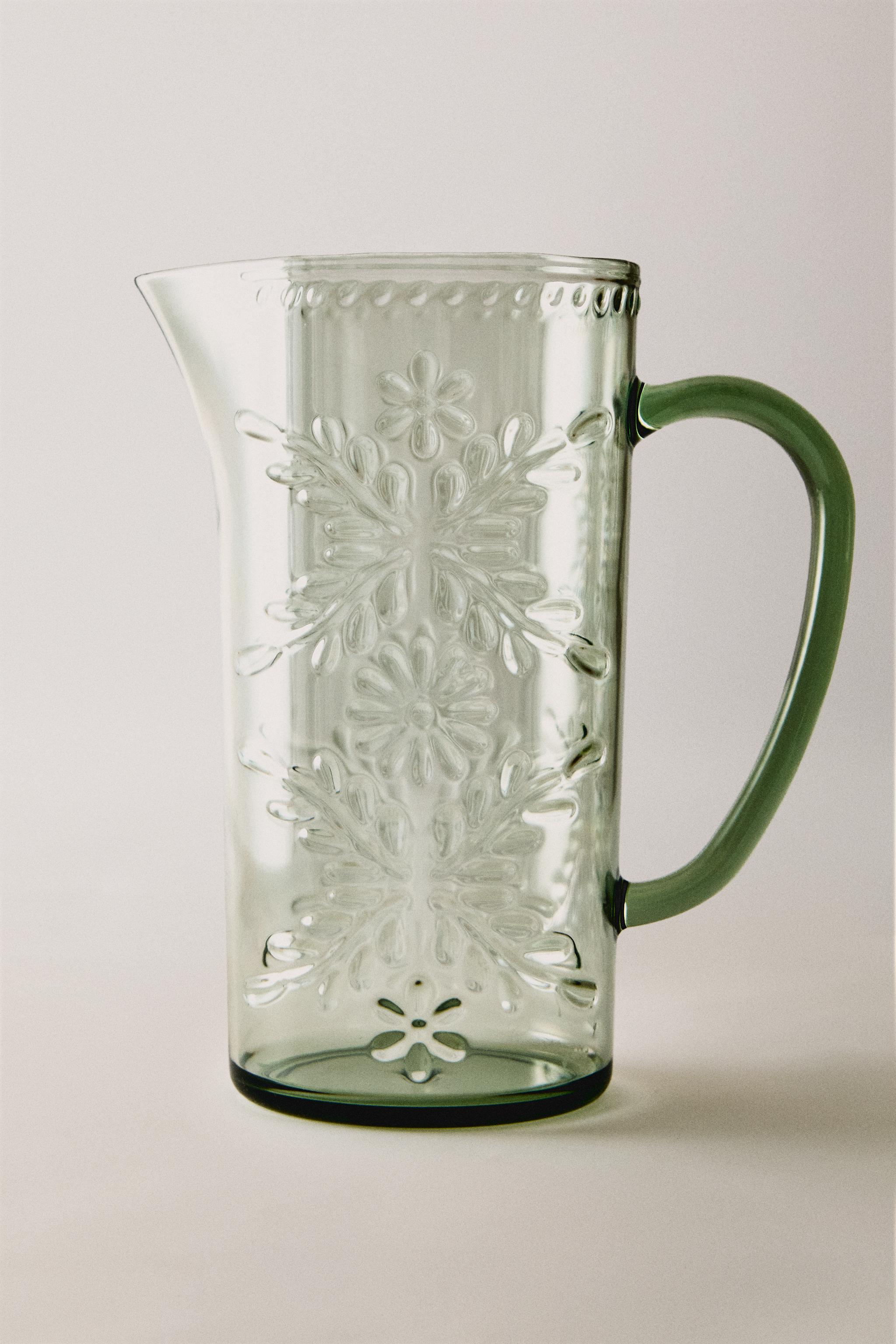 FLORAL ACRYLIC PITCHER